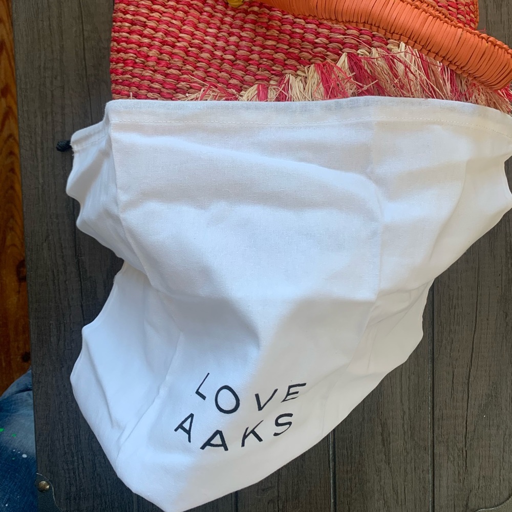 - AAKS Tia Raffia Bucket bag